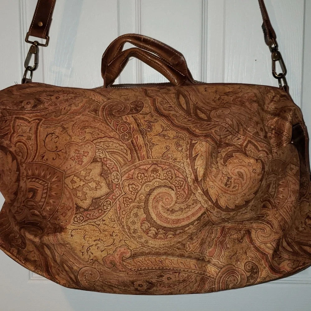 π J JILL TAPESTRY CARRY-ON WEEKEND TRAVEL LUGGAGE DUFFLE TOTE BAG - Picture 1 of 13
